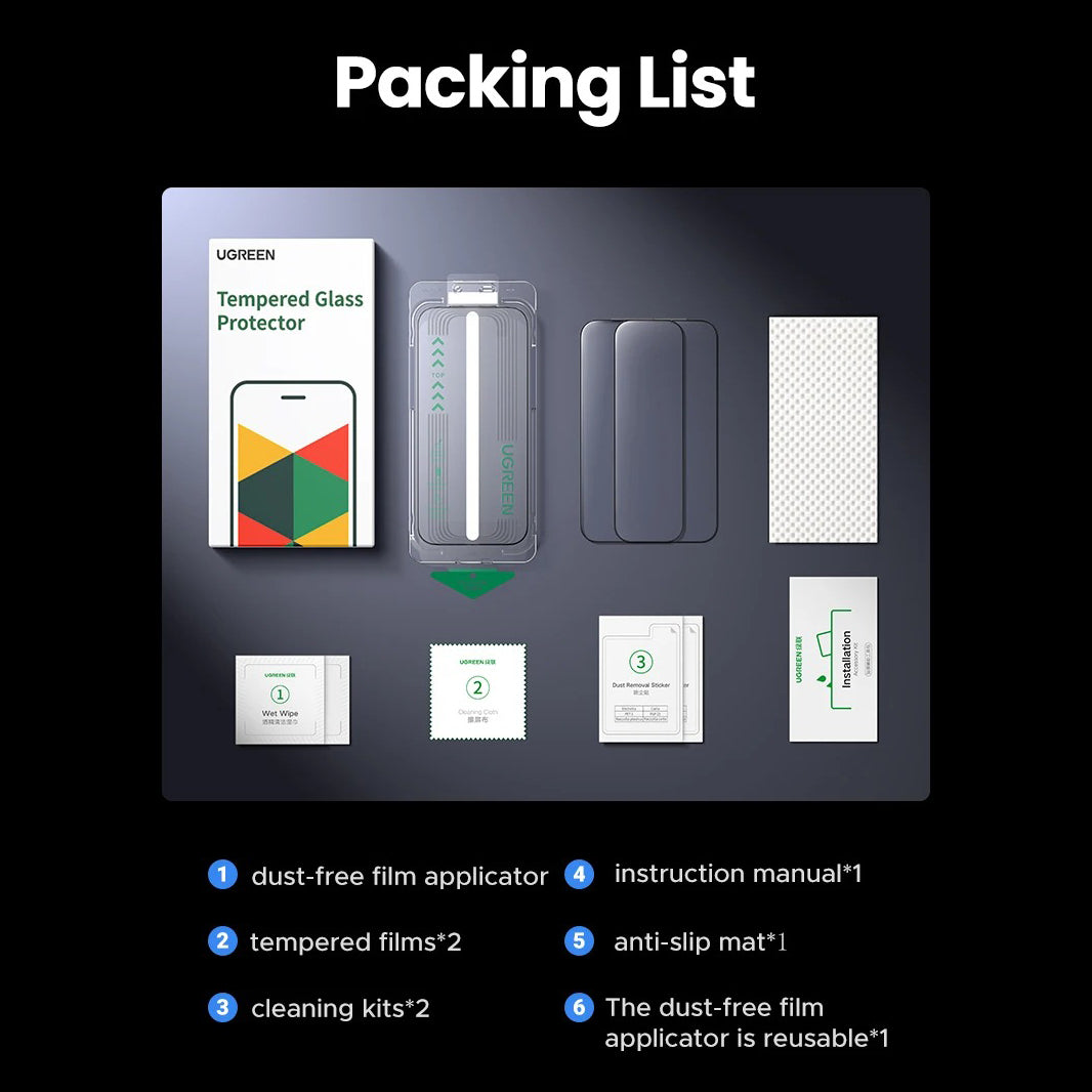 Elite iPhone Privacy Screen Protector – Anti-Spy Tempered Glass with Clear Display Visibility, Fingerprint Resistance, Scratch Defense & Shatter-Protective Front Film