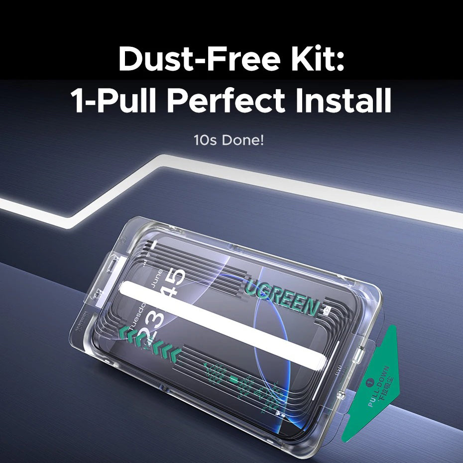 Elite iPhone Privacy Screen Protector – Anti-Spy Tempered Glass with Clear Display Visibility, Fingerprint Resistance, Scratch Defense & Shatter-Protective Front Film