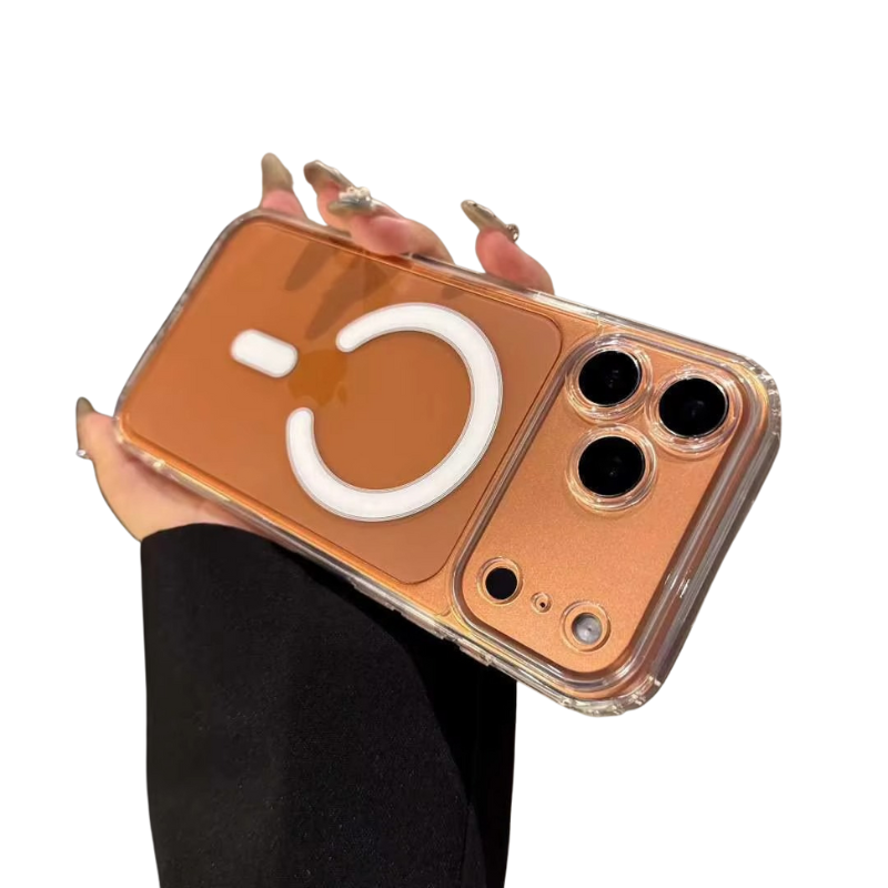 High-Clear iPhone Case — Transparent Magnetic Ultra-Thin PC Half-Wrapped Cover with Camera Control Button, Anti-Fingerprint, Anti-Scratch, Non-Slip, MagSafe Compatible Design