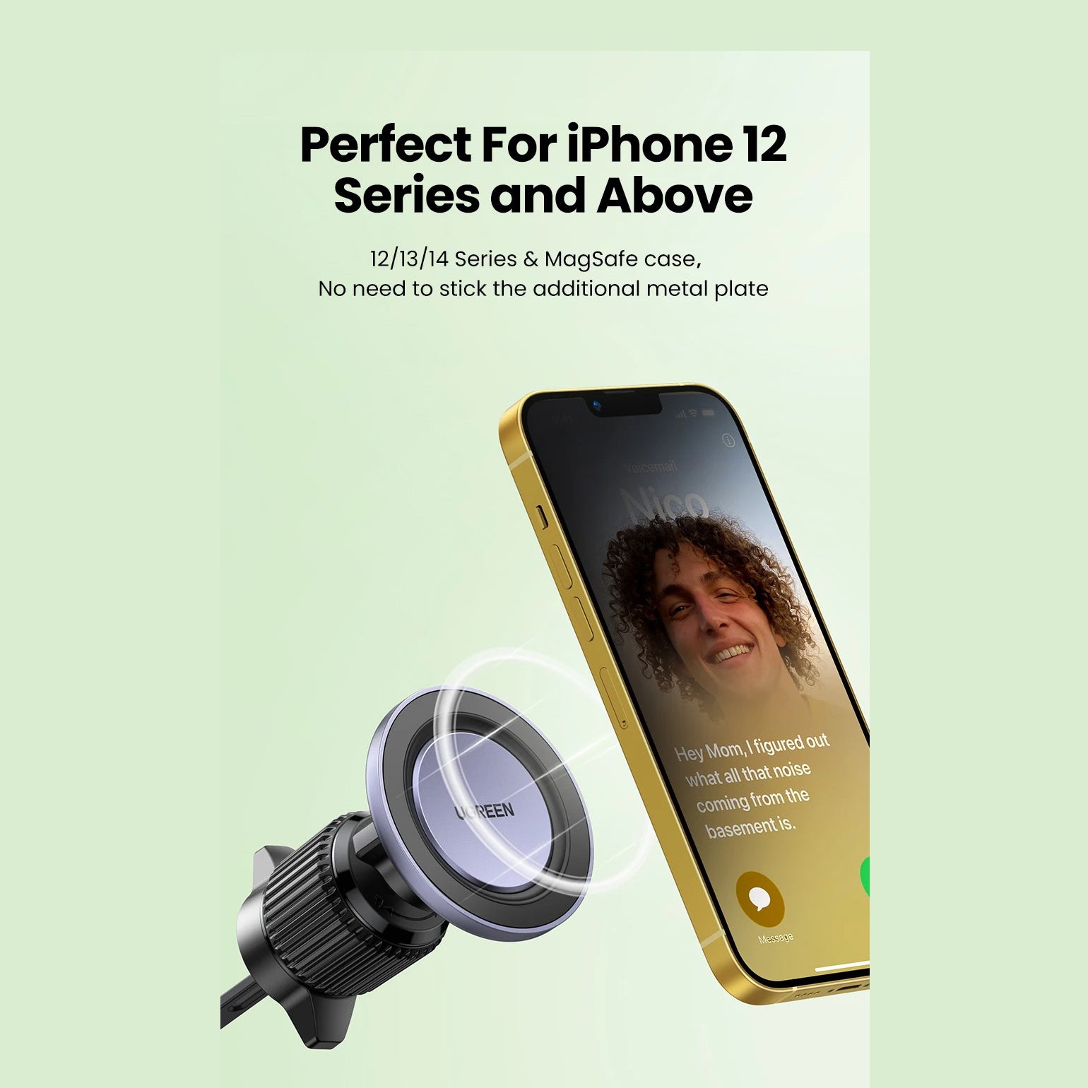 High-Quality MagSafe Magnetic Car Phone Holder, Air Vent Mount with Strong Magnet Grip, Universal Phone Stand for Secure Driving