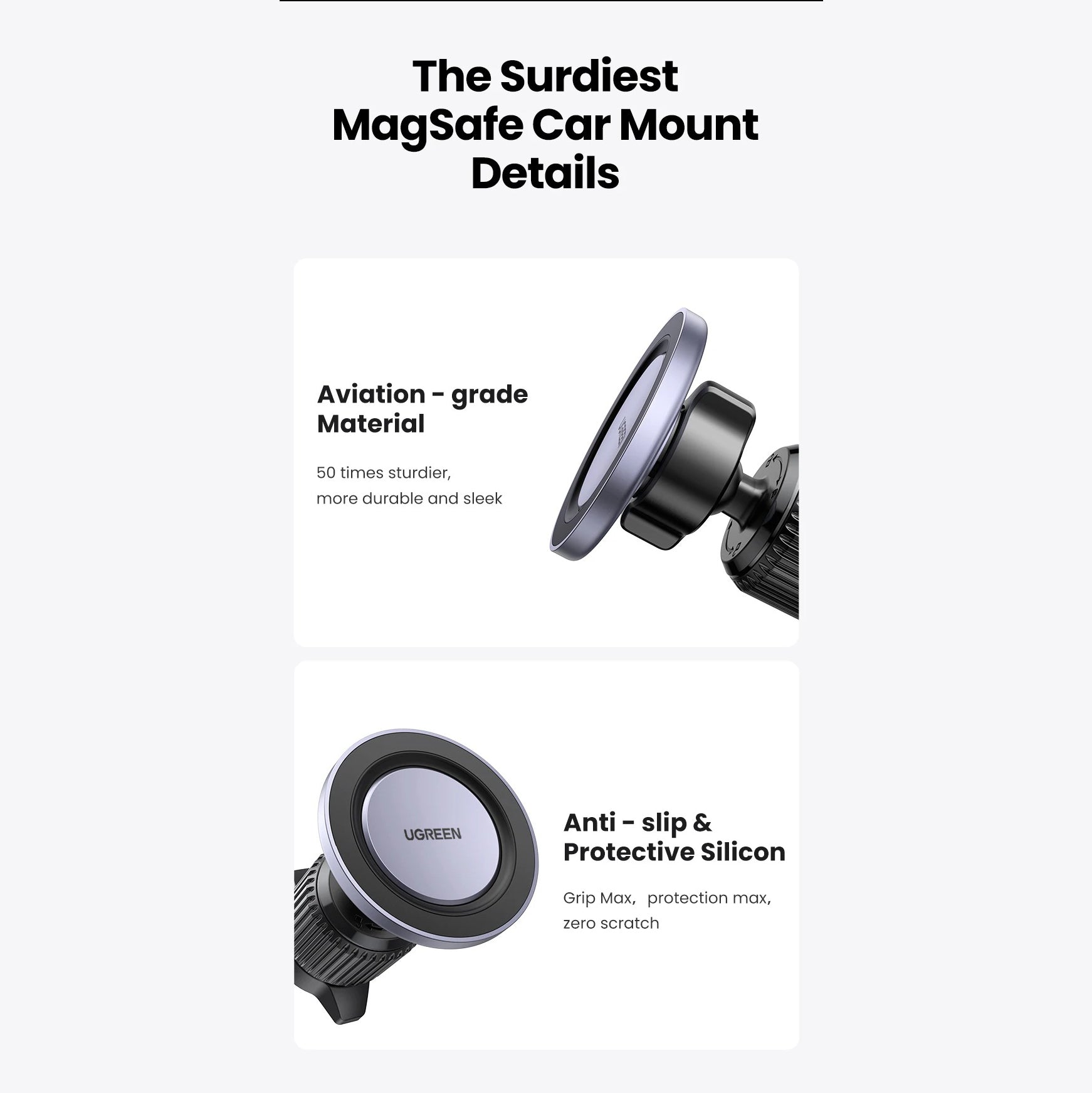 High-Quality MagSafe Magnetic Car Phone Holder, Air Vent Mount with Strong Magnet Grip, Universal Phone Stand for Secure Driving