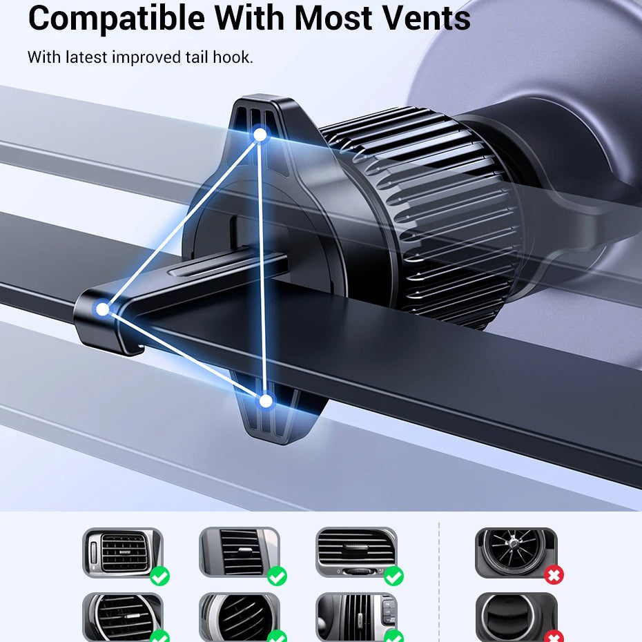 High-Quality MagSafe Magnetic Car Phone Holder, Air Vent Mount with Strong Magnet Grip, Universal Phone Stand for Secure Driving