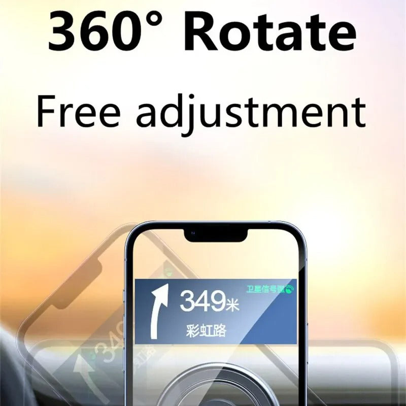 High-Quality MagSafe Magnetic Car Phone Holder, Universal Dashboard & Windshield Mount with Strong Magnet Grip, 360° Adjustable GPS Phone Stand