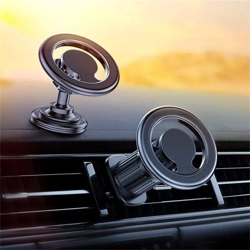 High-Quality MagSafe Magnetic Car Phone Holder, Universal Dashboard & Windshield Mount with Strong Magnet Grip, 360° Adjustable GPS Phone Stand
