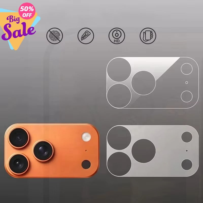 High-Quality iPhone Camera Lens Film Protector, Ultra-Clear Glass Coverage with Scratch Resistance, Anti-Knock Protection & Smooth Touch Feel
