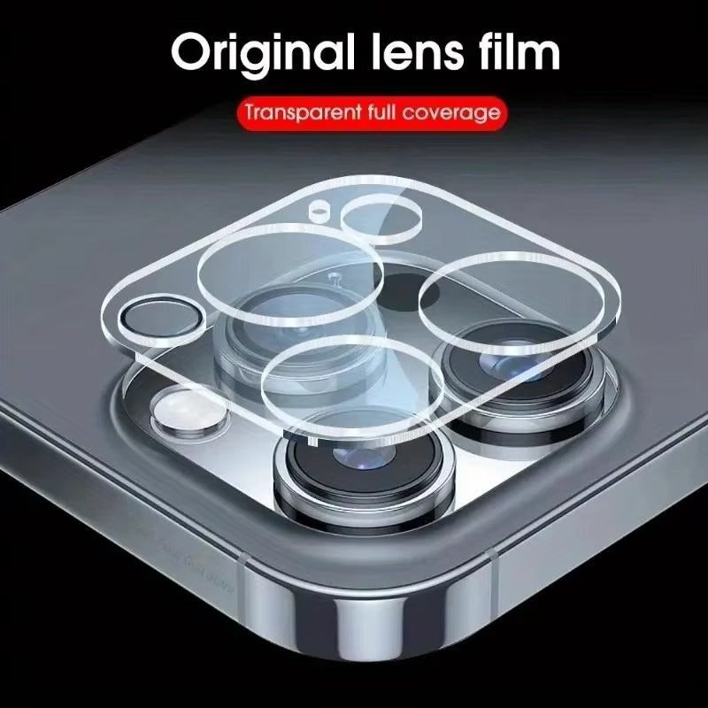 High-Quality iPhone Camera Lens Protector Glass, Clear Tempered Glass Coverage with Scratch Resistance, Shatter Protection & Precision Fit