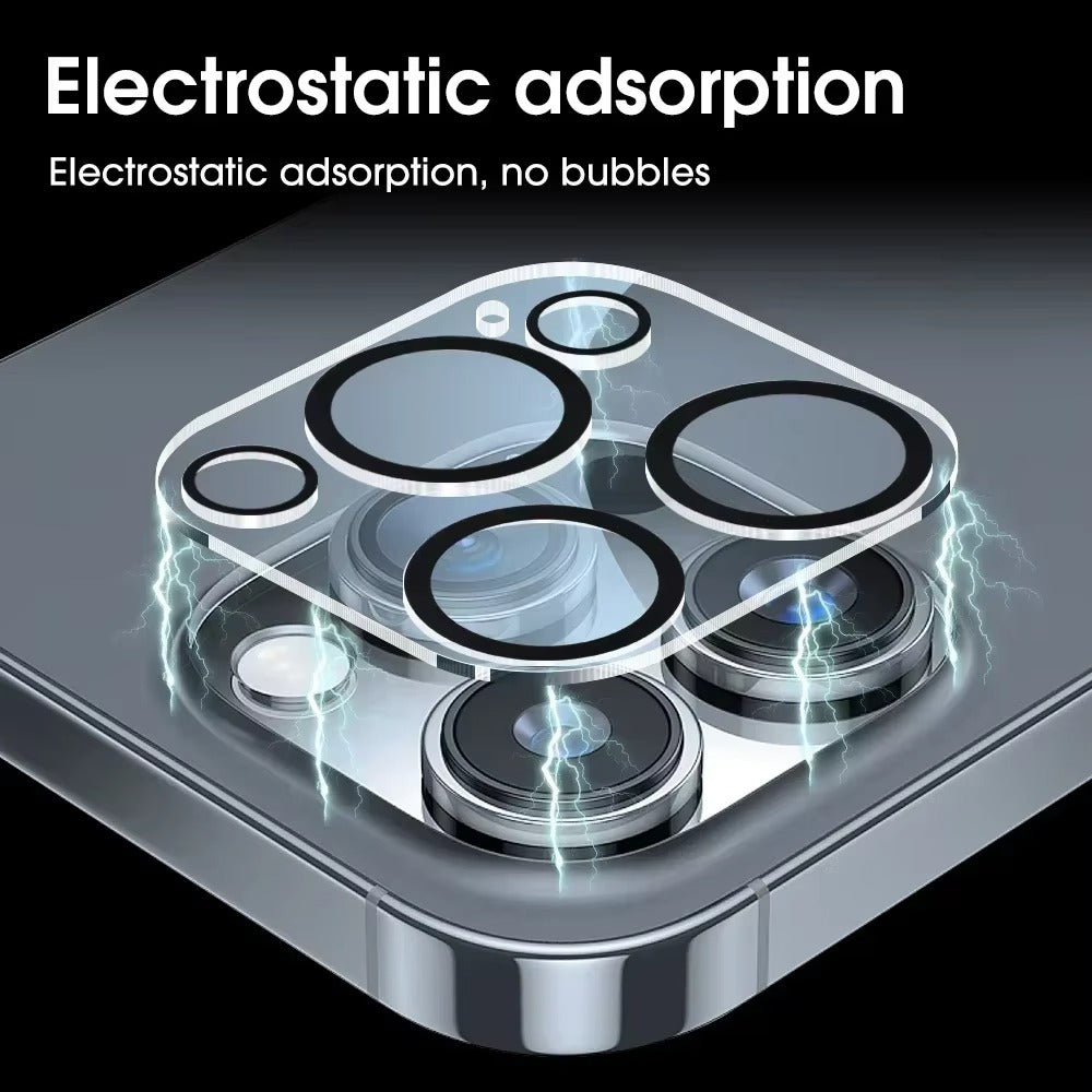 High-Quality iPhone HD Camera Lens Glass Protector, Clear Tempered Glass Film with Full Coverage, Scratch Resistance & Shatter Protection