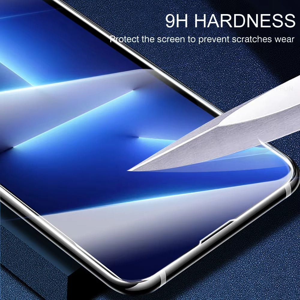 High-Quality iPhone Screen Protector in Tempered Glass – Clear Display Protection with Smudge Resistance, Scratch Defense & Shatter-Control Front Film