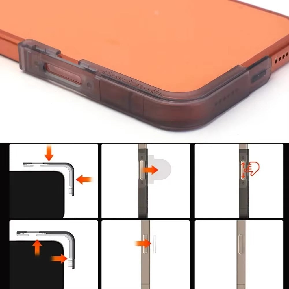 High-Quality iPhone Side Camera Control Button Protector, HD Transparent Tempered Glass Film with Scratch Resistance & Precision Fit