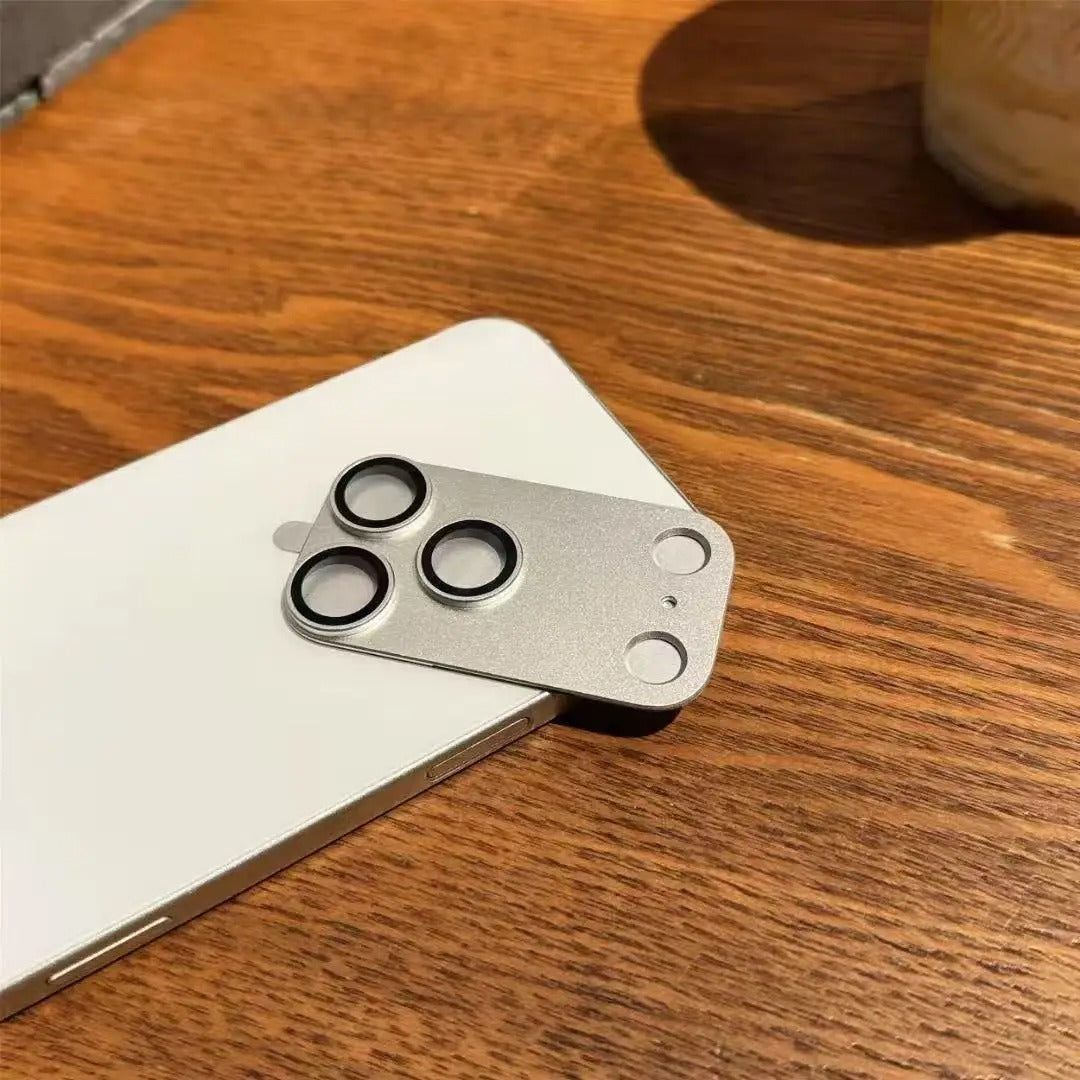 Impact-Ready iPhone Armor Camera Lens Protector, Metal Ring Tempered Glass Cover with Full Coverage, Scratch Resistance & Impact Protection