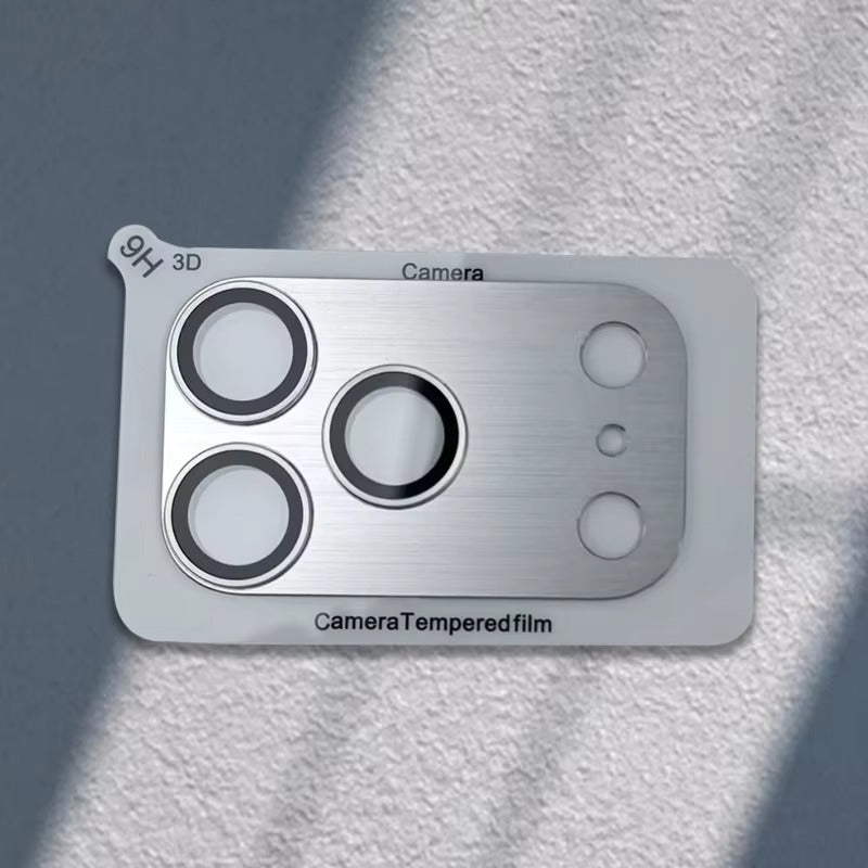 Impact-Ready iPhone Armor Camera Lens Protector, Metal Ring Tempered Glass Cover with Full Coverage, Scratch Resistance & Impact Protection