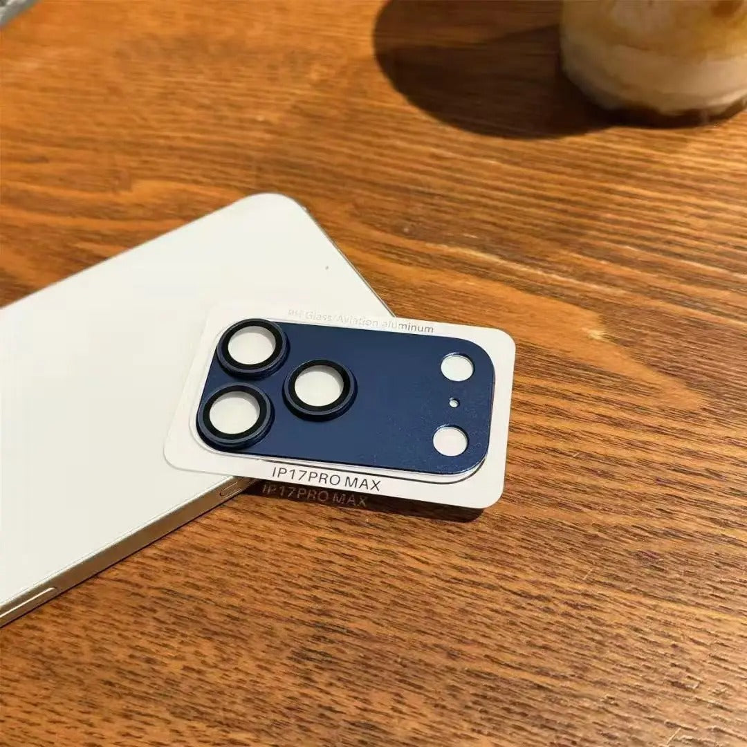 Impact-Ready iPhone Armor Camera Lens Protector, Metal Ring Tempered Glass Cover with Full Coverage, Scratch Resistance & Impact Protection