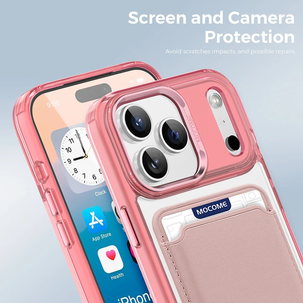 Impact-Ready iPhone Magnetic Case with Detachable Wallet, Shockproof TPU & PC Protective Cover, MagSafe-Compatible Card Holder Design