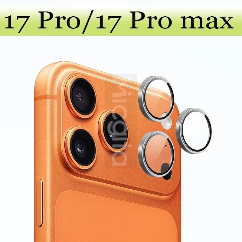 Impact-Ready iPhone Metal Ring Camera Lens Protector, Alloy Steel Tempered Glass with Full Coverage, Scratch Resistance & Shatter Protection