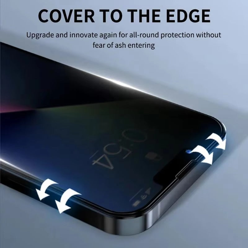 Impact-Ready iPhone Privacy Screen Protector – Full Cover Anti-Spy Tempered Glass with Fingerprint Resistance, Scratch Protection & Shatter-Resistant Display Shield