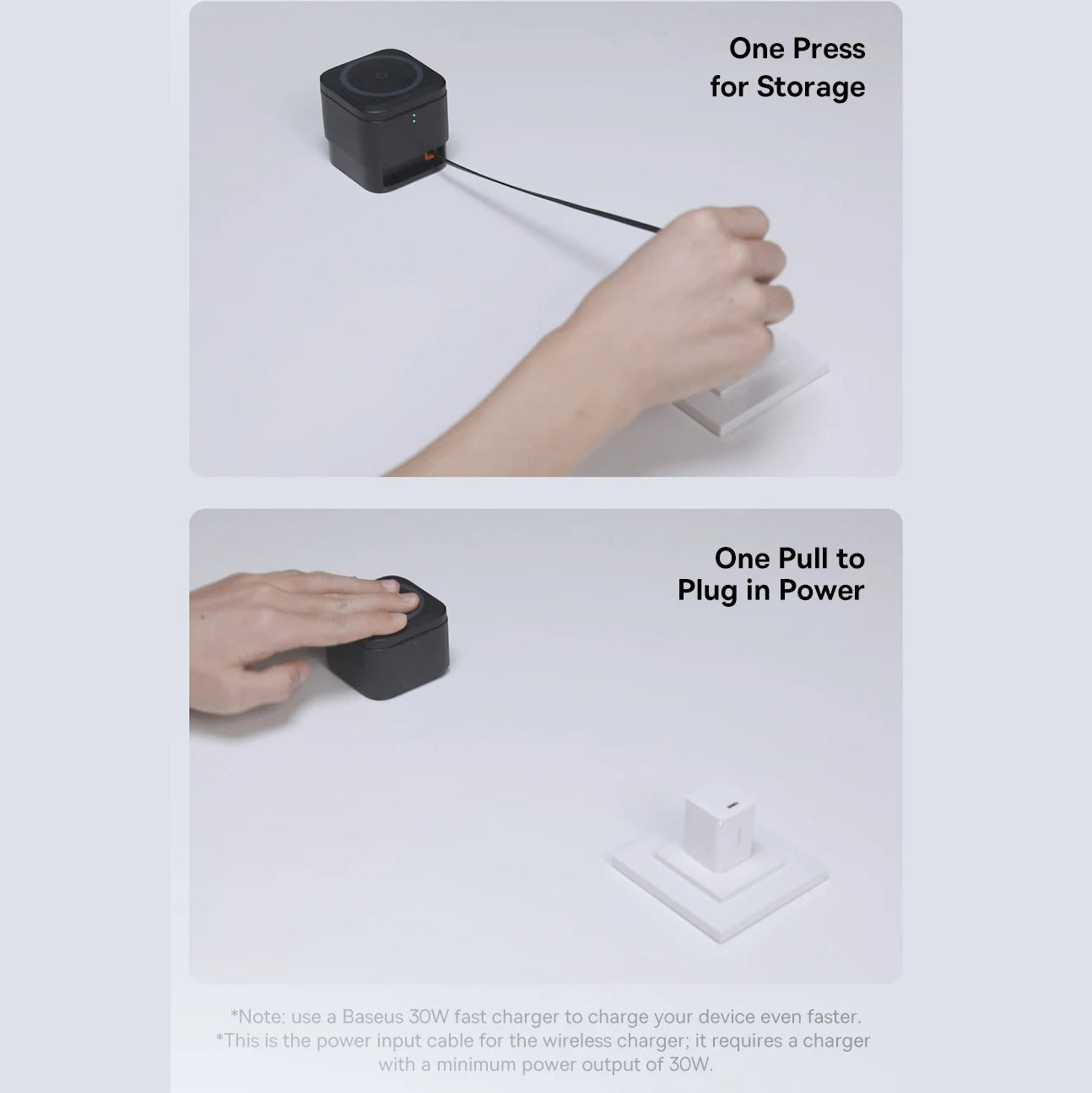 Luxury 3-in-1 Magnetic Wireless Charger Stand with 25W Fast Charging, 15W Wireless Output, Desktop Dock for Phones & Earphones