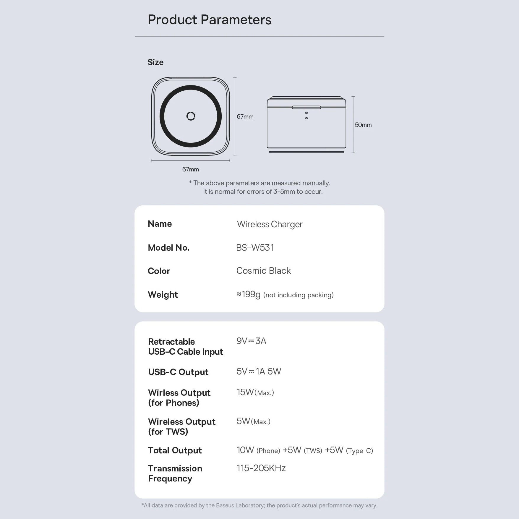 Luxury 3-in-1 Magnetic Wireless Charger Stand with 25W Fast Charging, 15W Wireless Output, Desktop Dock for Phones & Earphones