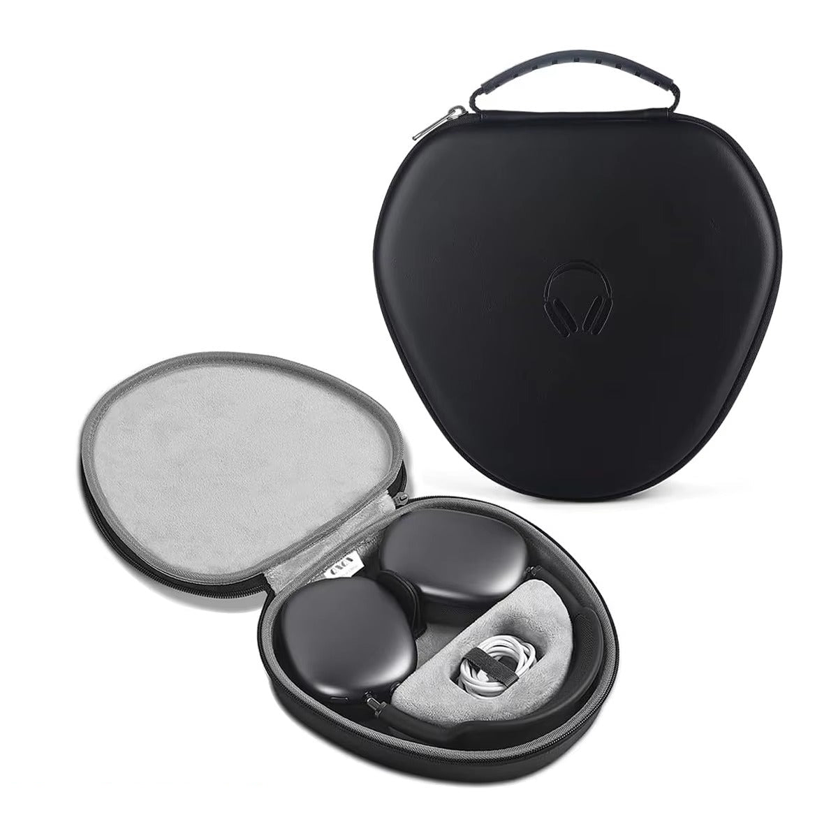 Luxury AirPods Protective Case Max Leather Smart Sleep, Premium Storage Bag with Full Coverage Protection for Headphones