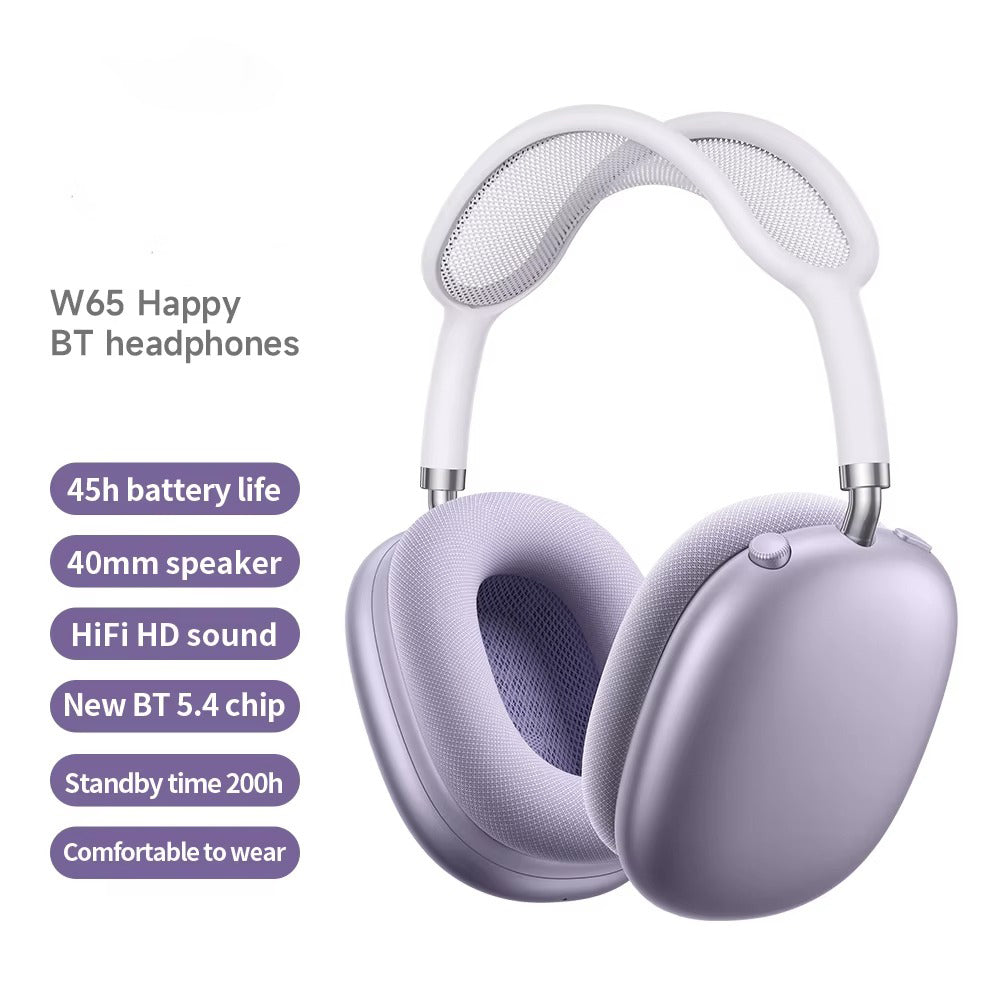Luxury Bluetooth Over-Ear Headphones, Wireless HiFi Stereo Headset with Mic, Long Battery Life for Gaming & Music