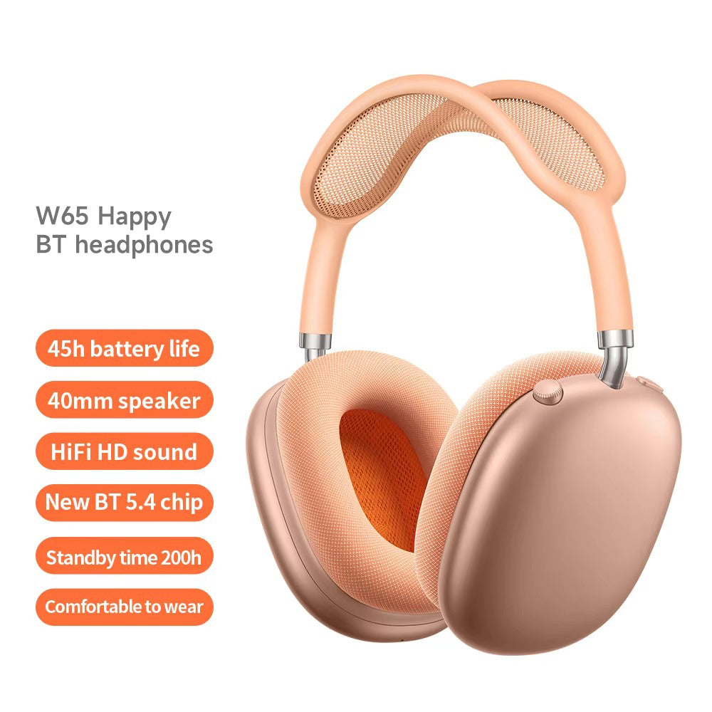 Luxury Bluetooth Over-Ear Headphones, Wireless HiFi Stereo Headset with Mic, Long Battery Life for Gaming & Music