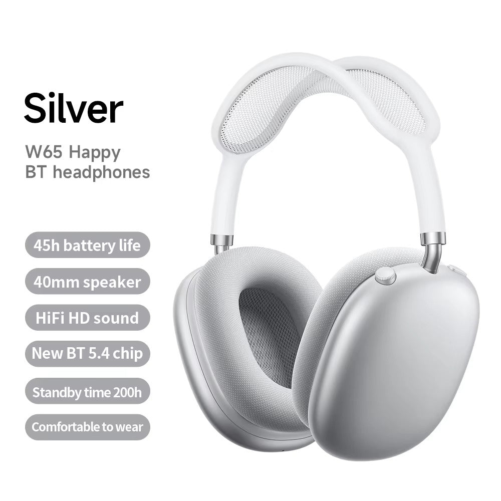 Luxury Bluetooth Over-Ear Headphones, Wireless HiFi Stereo Headset with Mic, Long Battery Life for Gaming & Music