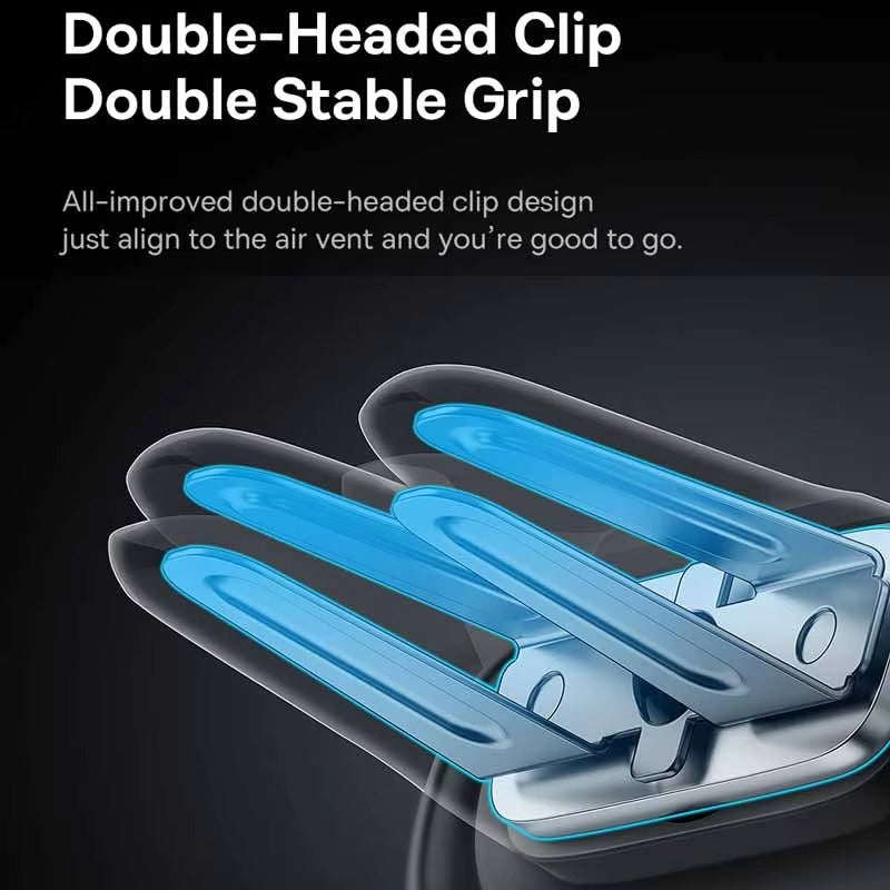 Luxury Car Phone Holder with Air Vent Mount, Stable Hands-Free Design, Secure Universal Mobile Phone Stand for Vehicles