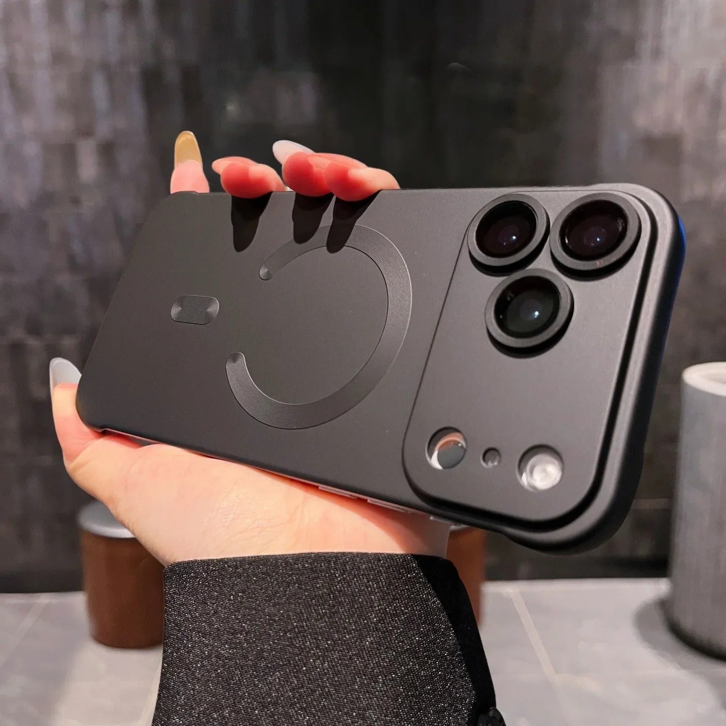 Luxury iPhone Case — Frameless Plating MagSafe Half-Wrapped Ultra-Thin PC Cover with Lens Film, Shockproof, Anti-Fingerprint, Anti-Scratch, Non-Slip Design