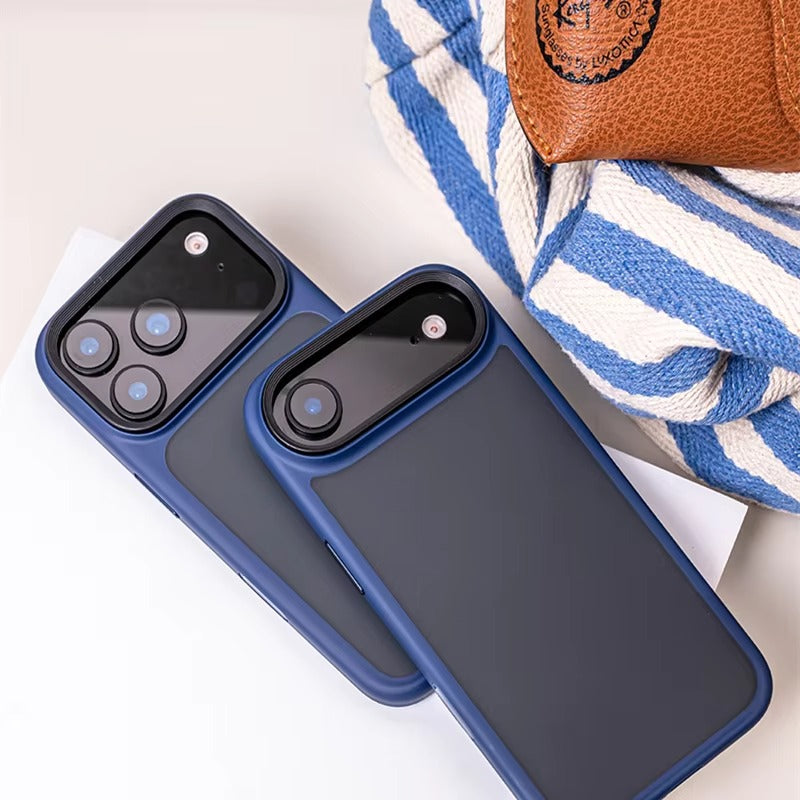 Luxury iPhone Case — MagSafe-Compatible Shockproof Matte Hard Cover with Camera Control Button, Translucent Frosted Anti-Fingerprint Non-Slip Design