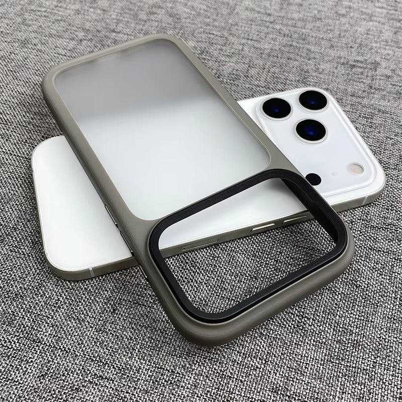 Luxury iPhone Case — MagSafe-Compatible Shockproof Matte Hard Cover with Camera Control Button, Translucent Frosted Anti-Fingerprint Non-Slip Design