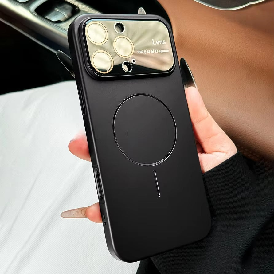 Luxury iPhone Case — MagSafe Matte Magnetic Half-Wrapped PC Cover with Shockproof Protection, Lens Protection, Anti-Fingerprint, Dustproof, Non-Slip Design