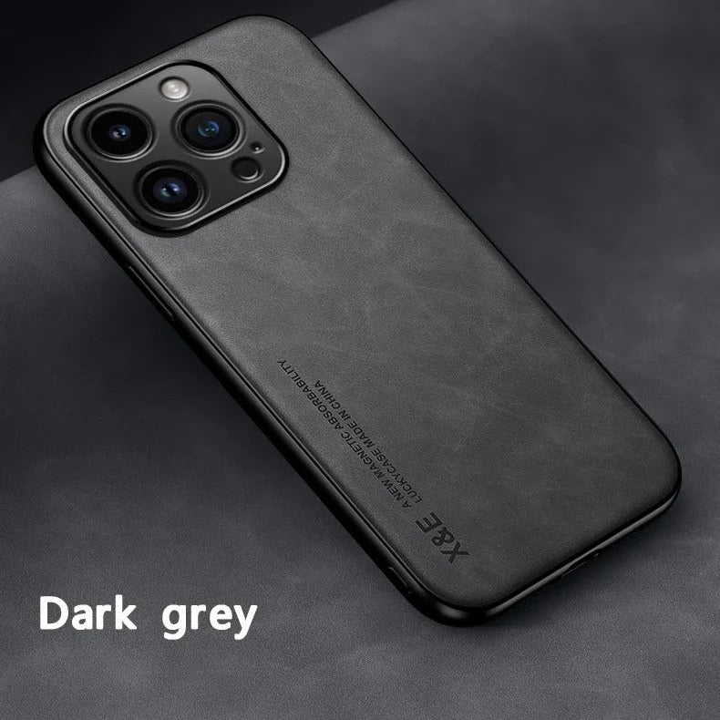 Luxury Magnetic iPhone Case — Car Holder Protective Cover, Anti-Fingerprint, Anti-Scratch, Lightweight Half-Wrapped Coque Fundas