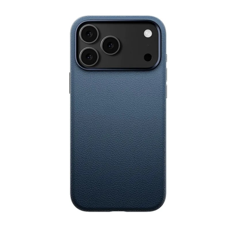 Luxury iPhone Case — Magnetic Wireless-Charging Leather Cover with Metal Camera Protection and Shockproof Anti-Fingerprint Full-Coverage Design
