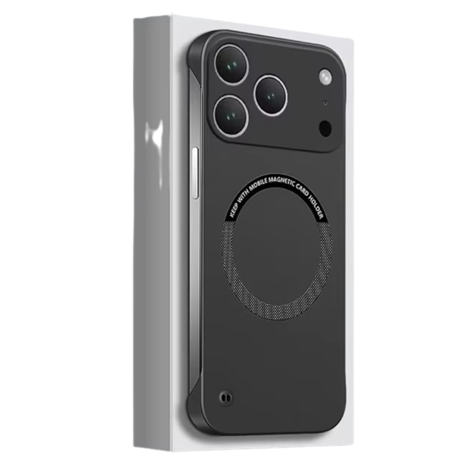 Luxury Ultra-Thin Magnetic iPhone Case — Frameless Hard PC Half-Wrapped Cover, Matte Solid Color, Anti-Fingerprint, Shockproof, Non-Slip, Dustproof