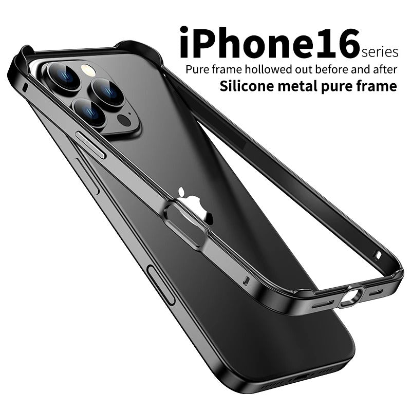 Luxury iPhone Bumper Case Thin Aluminum Alloy Frame — Lightweight Metal Protective Cover, Slim Anti-Fingerprint Design, Durable Back Accessories
