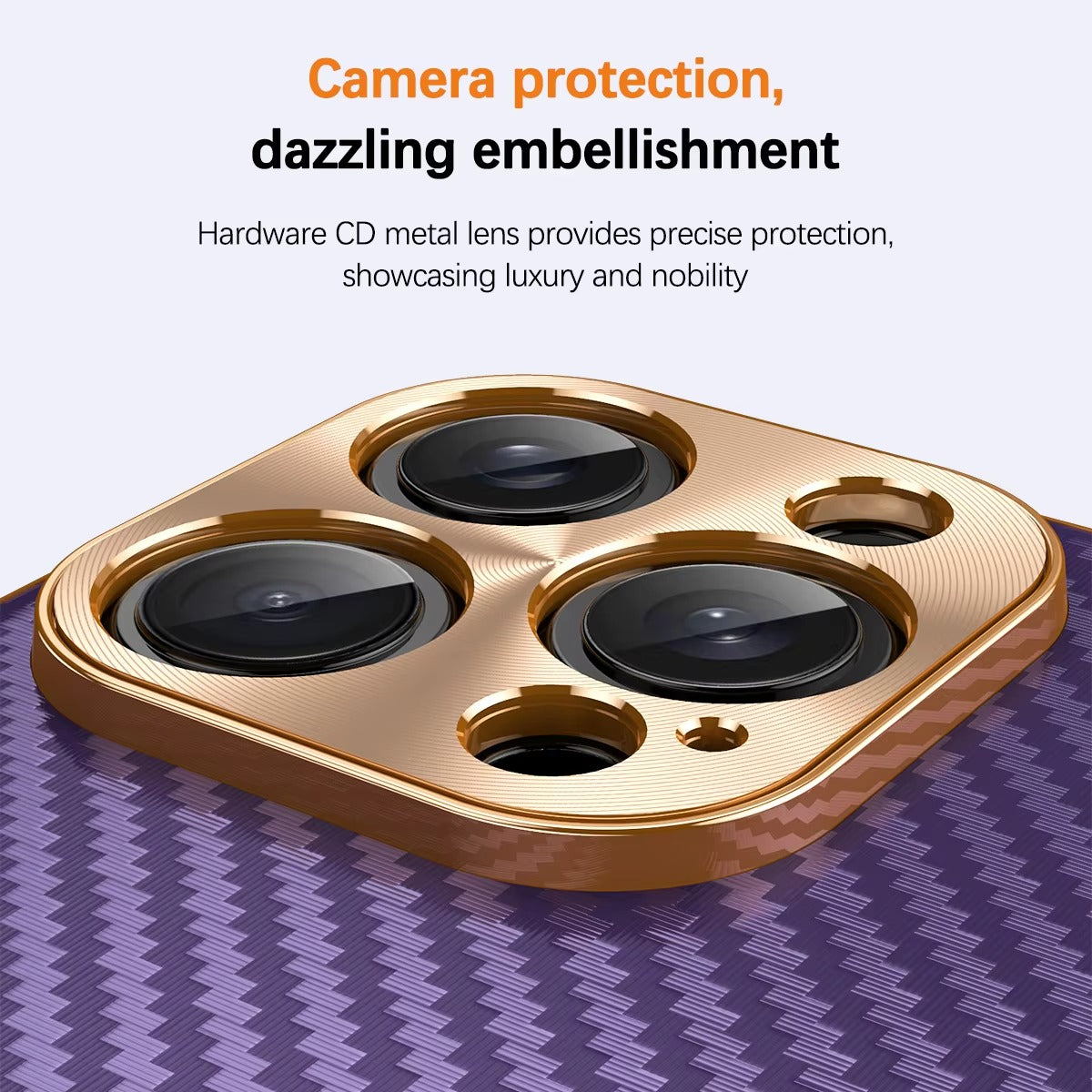 Luxury iPhone Case 3D Carbon Fiber Leather Cover — Plated Finish, Alloy Metal Lens Protection, Shockproof Non-Slip Design, Dustproof and Anti-Fingerprint