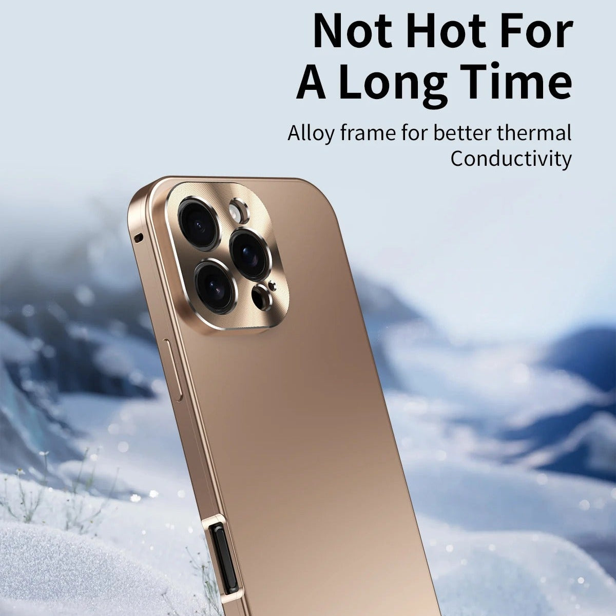 Luxury iPhone Case MagSafe Compatible Shockproof Camera Lens Protection — Matte Titanium Alloy Frame, Magnetic Slim Cover, Anti-Fingerprint, Drop Resistant