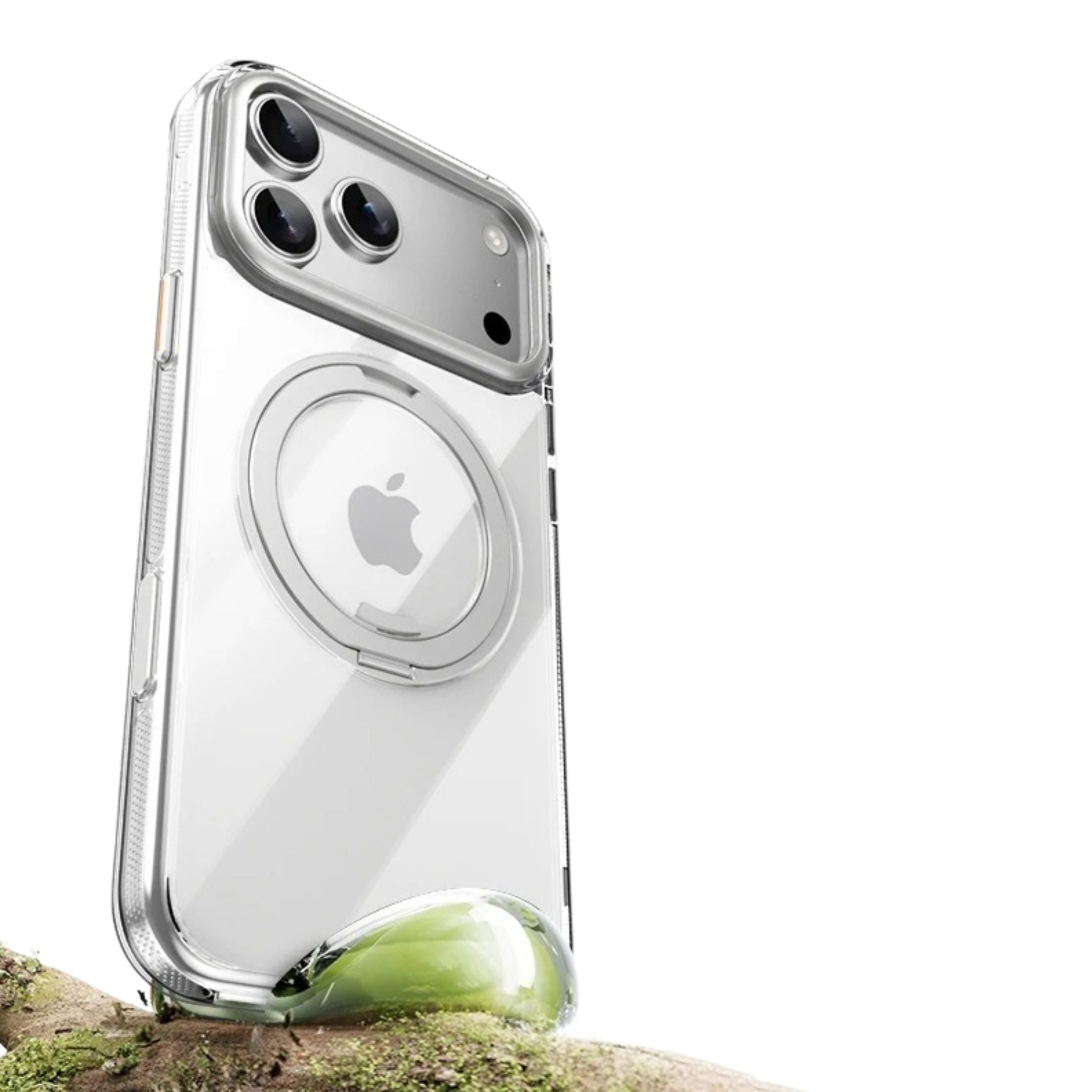 Luxury iPhone Case — 360° Mechanical Torque Rotating Stand Magnetic MagSafe Shockproof Cover