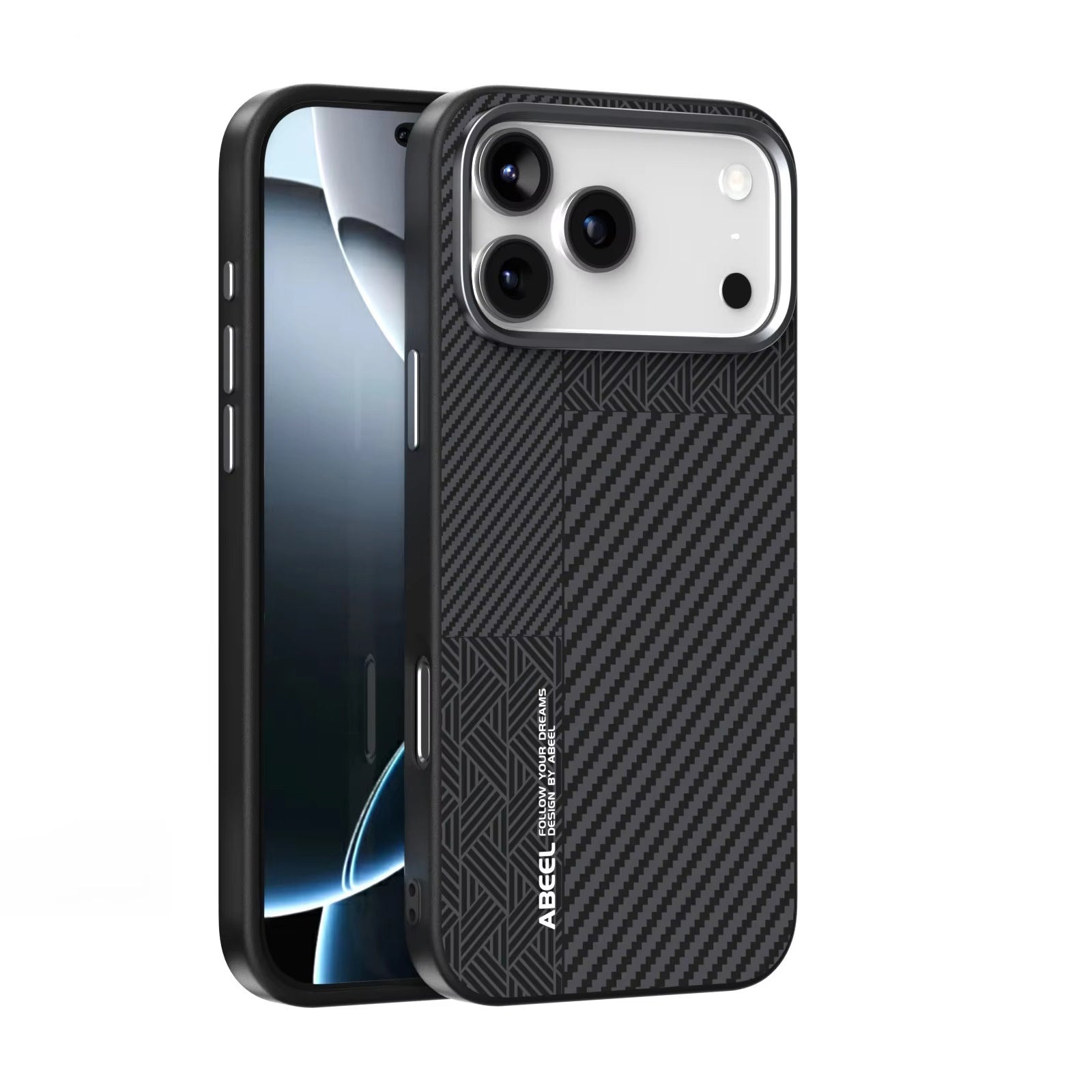 Luxury iPhone Case — 3D Embossed Invisible Magnetic Cover with Skin-Feel Frosted Back, Shockproof Dual-Layer Protection & Ultra-Slim Matte Full-Coverage Design