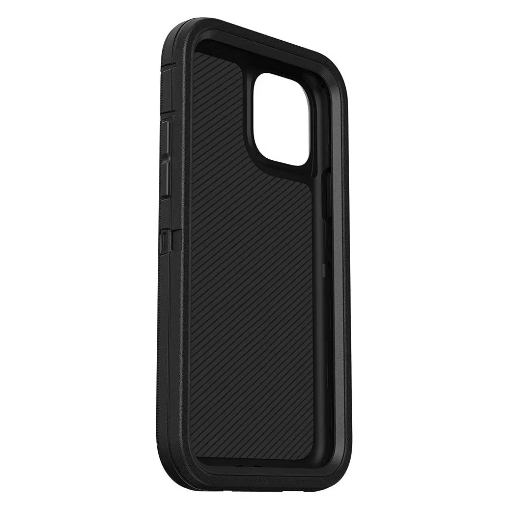 Luxury iPhone Case — Armor Box Dual-Layer PC+TPU Protective Cover with Belt Clamp, Heavy-Duty Shockproof Design, Kickstand and Matte Anti-Slip Finish