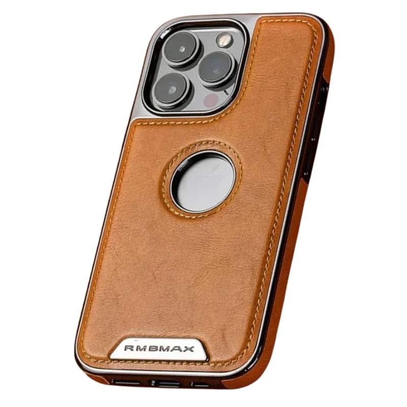 Luxury iPhone Case — Business Leather Magnetic Full-Coverage Shockproof PU Leather Cover, Non-Slip Protection
