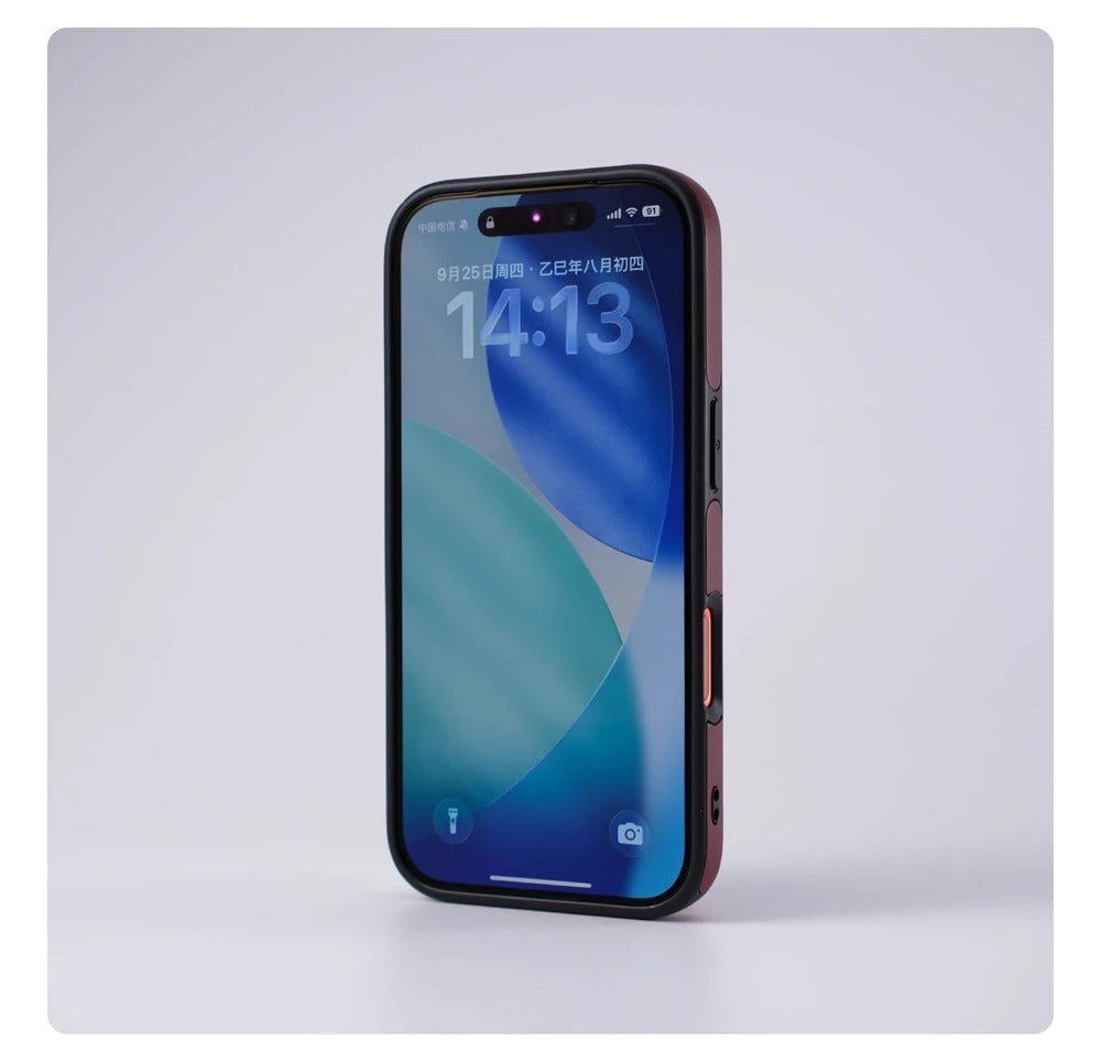 Luxury iPhone Case — Business Magnetic Retro Leather Cover with Invisible Bracket, Slim Shockproof Design & MagSafe Compatibility