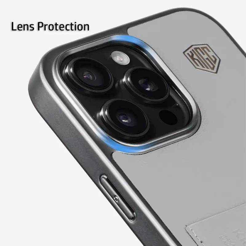 Luxury iPhone Case — Card Holder Bag with Matte Shockproof Leather Cover, Anti-Fingerprint Anti-Scratch Half-Wrapped PC+TPU Design, Textured Letter Finish