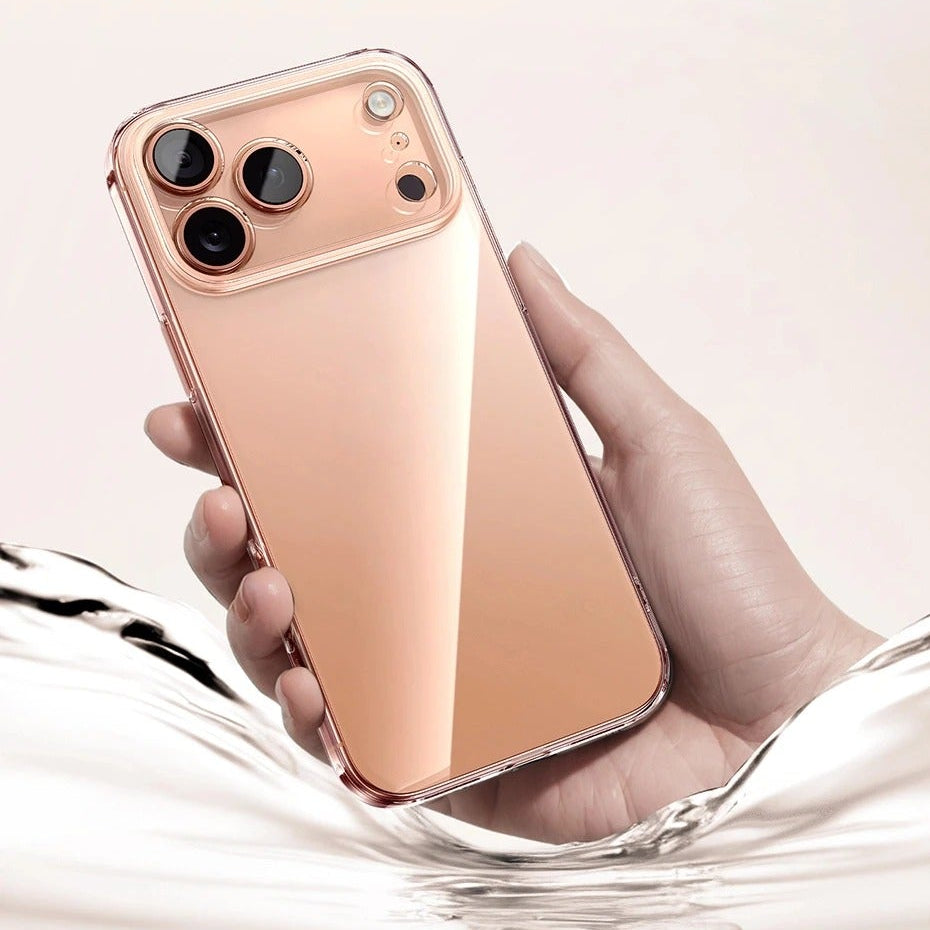 Luxury iPhone Case — Clear TPU Soft Cover with Dual-Layer Protection, Anti-Fingerprint Anti-Scratch Transparent Design, Lightweight Non-Slip Build