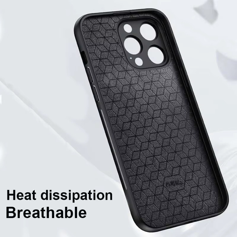 Luxury iPhone Case — Cloth Leather Deer Head Pattern Cover with Shockproof Soft Full-Coverage Protection, Anti-Fingerprint Matte Non-Slip Design