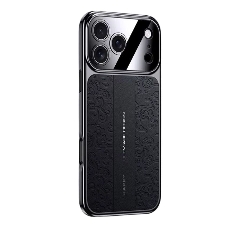 Luxury iPhone Case — Electroplated Leather Soft TPU Cover with Magnetic Support, Anti-Fingerprint Anti-Scratch Dual-Layer Protection & Lightweight Non-Slip Design