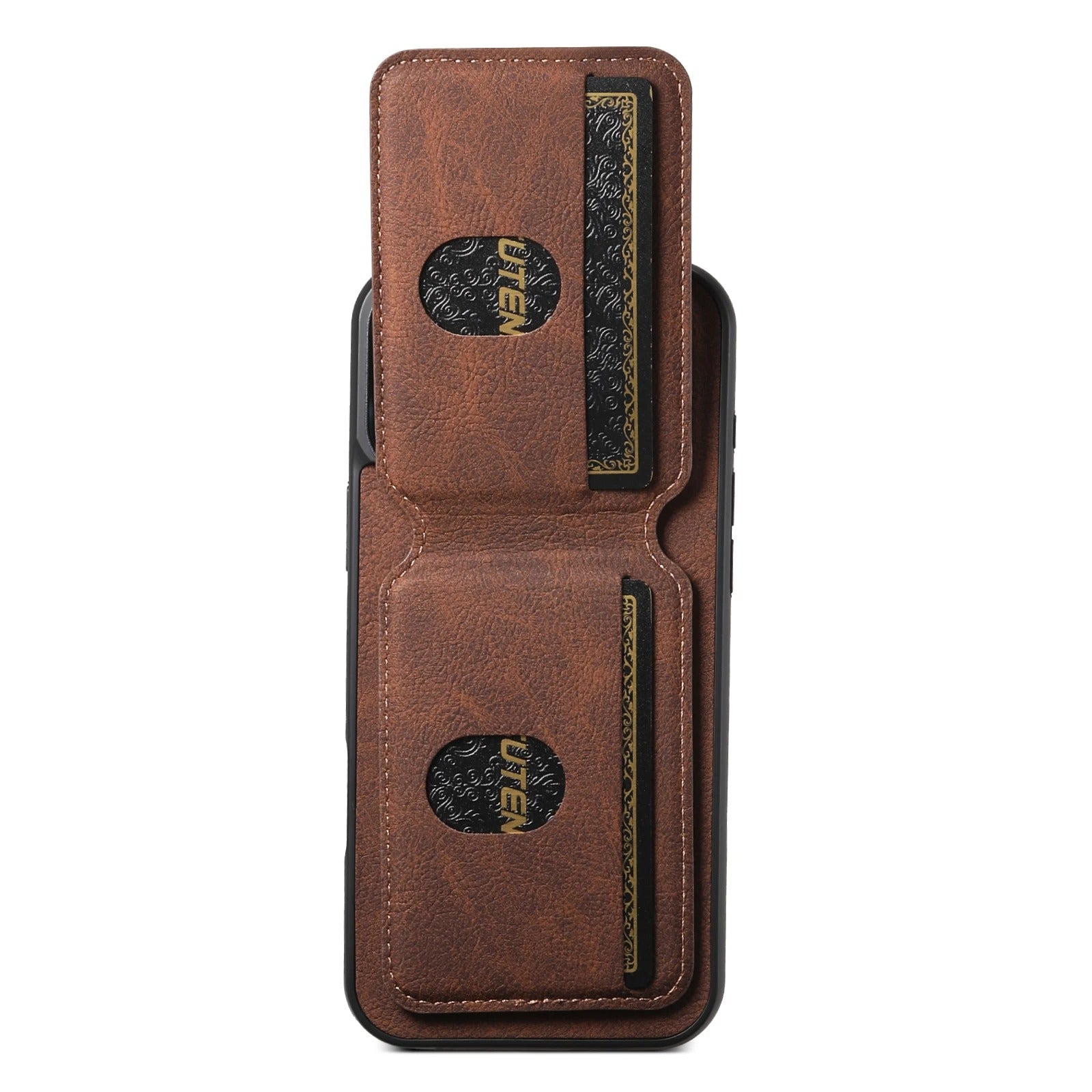 Luxury iPhone Case — Leather Magnetic Wallet Cover with Card Holder Pocket, Non-Slip Anti-Scratch Protection & Slim Business Design