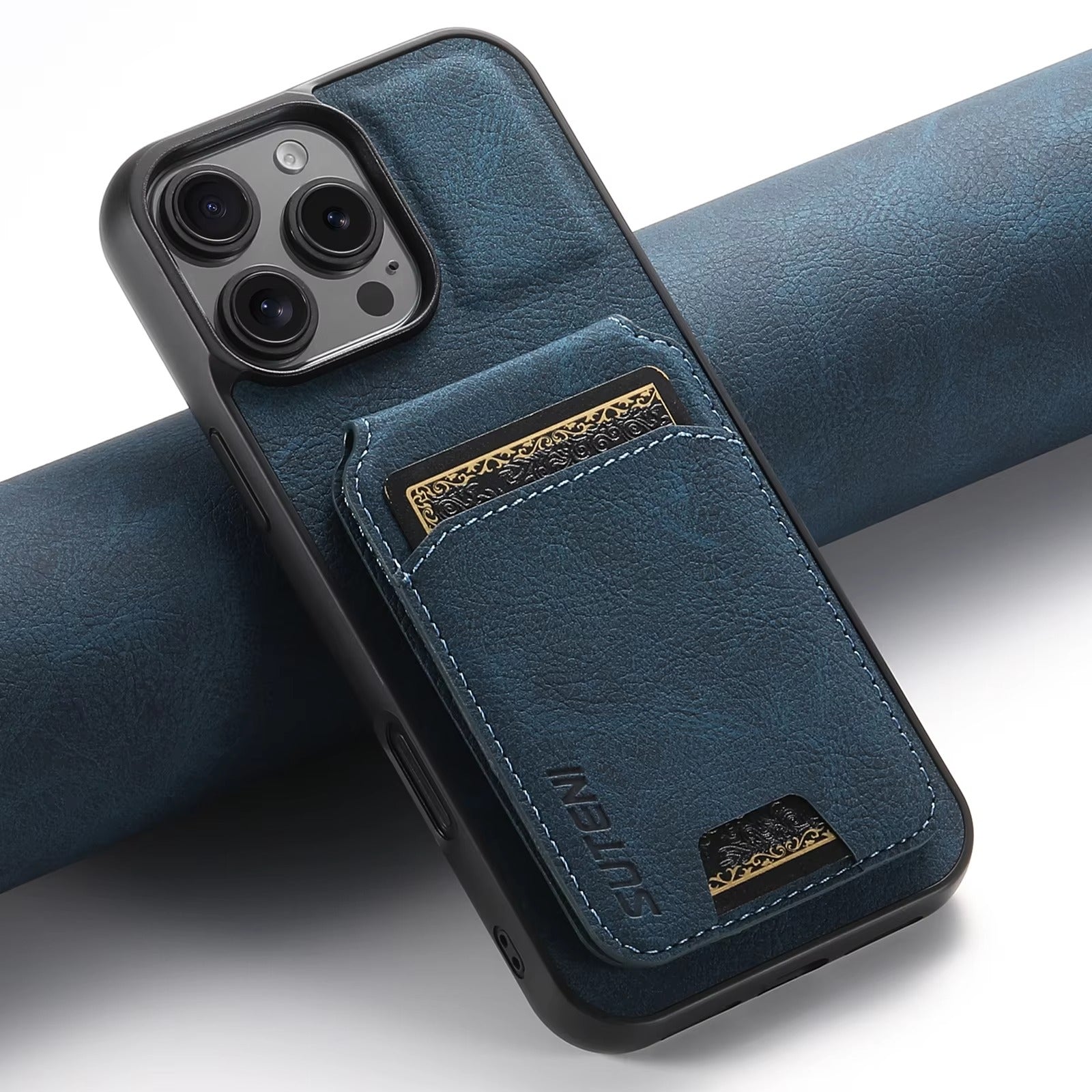 Luxury iPhone Case — Leather Magnetic Wallet Cover with Card Holder Pocket, Non-Slip Anti-Scratch Protection & Slim Business Design