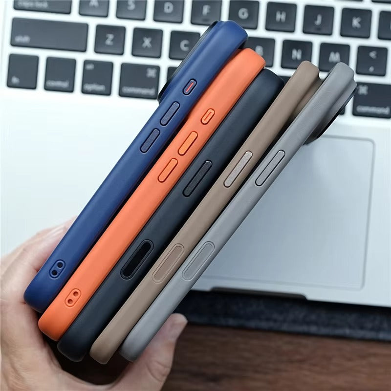 Luxury iPhone Case — MagSafe Magnetic TPU+PC Shockproof Cover with Camera Button and Anti-Fingerprint Matte Finish