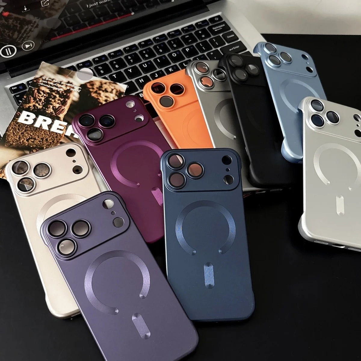 Luxury iPhone Case — Magnetic, Shockproof, Anti-Fingerprint, Anti-Scratch, Dustproof Matte Anti-Glare Non-Slip Frameless Solid Cover with Wireless Charging Support