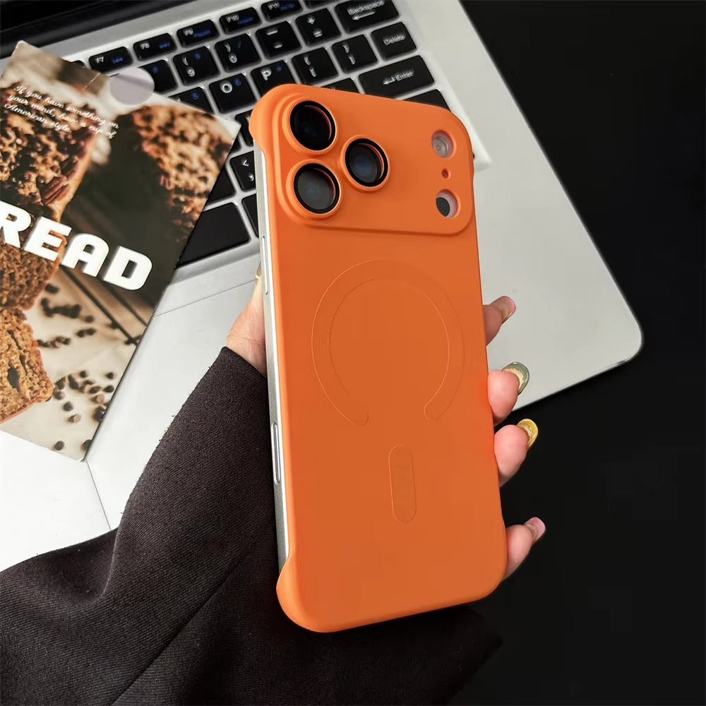 Luxury iPhone Case — Magnetic, Shockproof, Anti-Fingerprint, Anti-Scratch, Dustproof Matte Anti-Glare Non-Slip Frameless Solid Cover with Wireless Charging Support